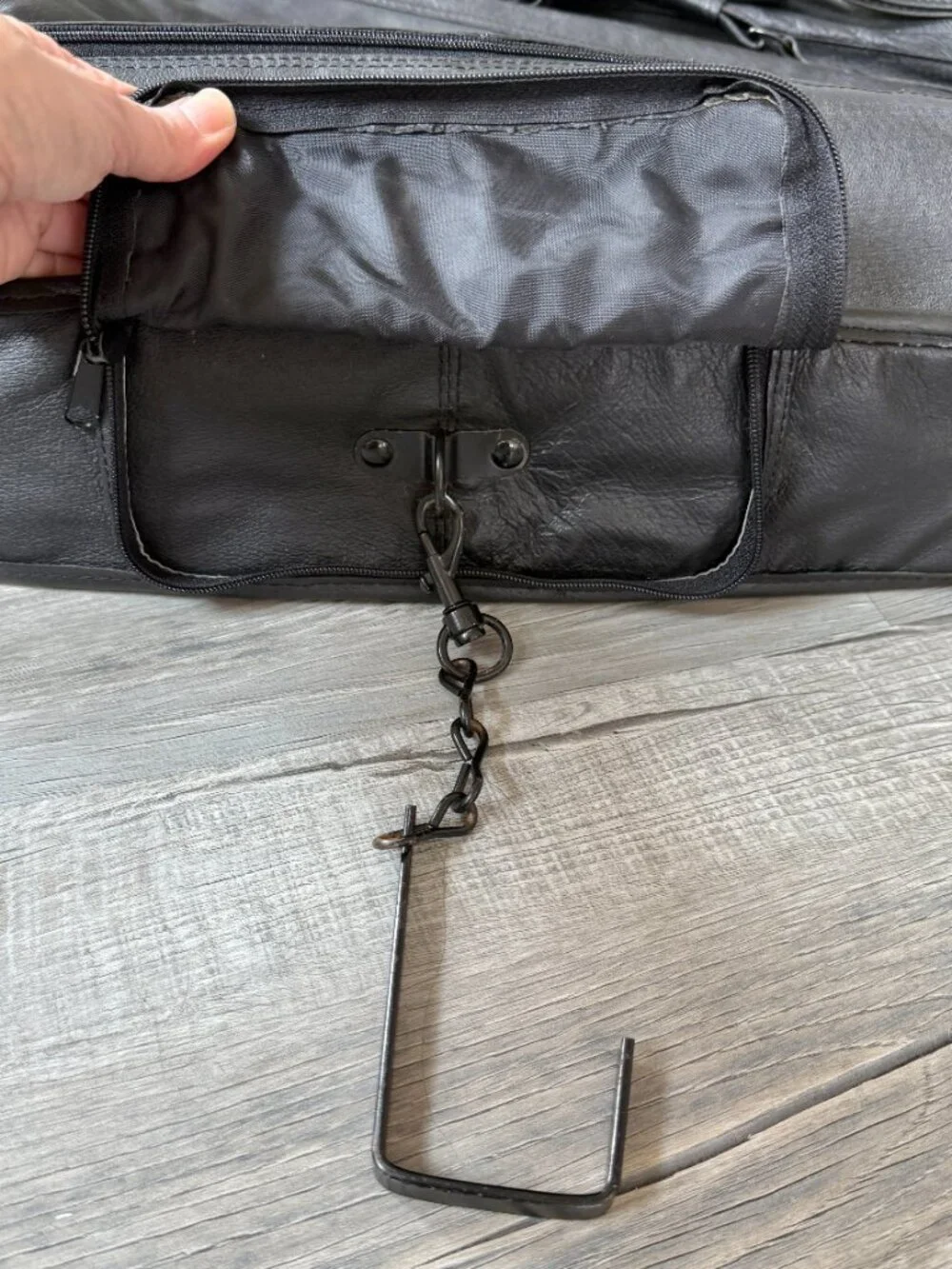 Genuine Leather Top Grain Leather Suit Carrier